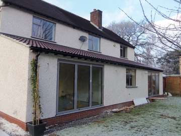 Mr & Mrs V. Burton South Wirral. Installation of Cenor C1 Triple Glazed Bi Fold doors U value .75 Ral 7040. Windows Allstyle Heritage - Centor C1 Bi fold doors Neston Near chester CH1